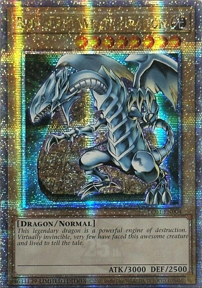 Blue-Eyes White Dragon (25th Anniversary) [LC01-EN004] Quarter Century Secret Rare | Play N Trade Winnipeg