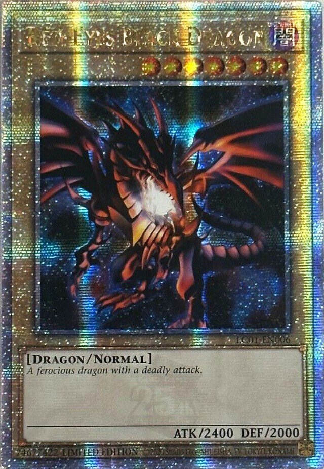 Red-Eyes Black Dragon (25th Anniversary) [LC01-EN006] Quarter Century Secret Rare | Play N Trade Winnipeg