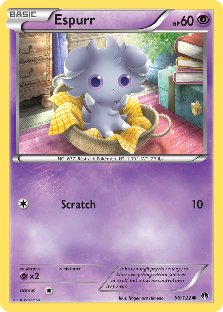 Espurr (58/122) [XY: BREAKpoint] | Play N Trade Winnipeg