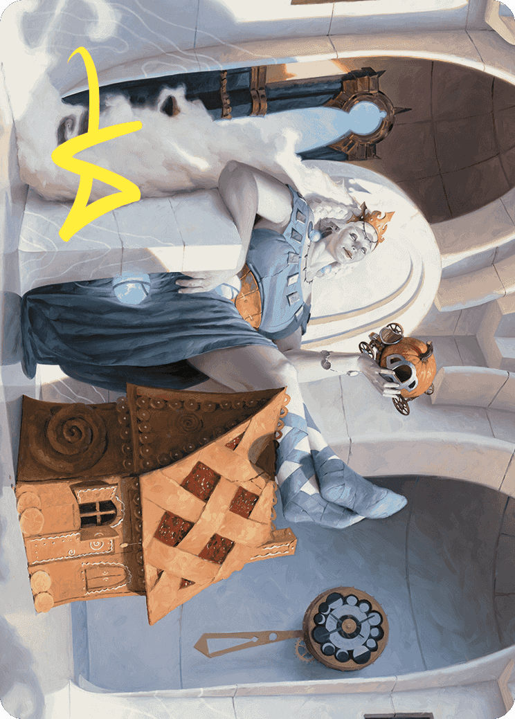 Beluna Grandsquall Art Card (Gold-Stamped Signature) [Wilds of Eldraine Art Series] | Play N Trade Winnipeg