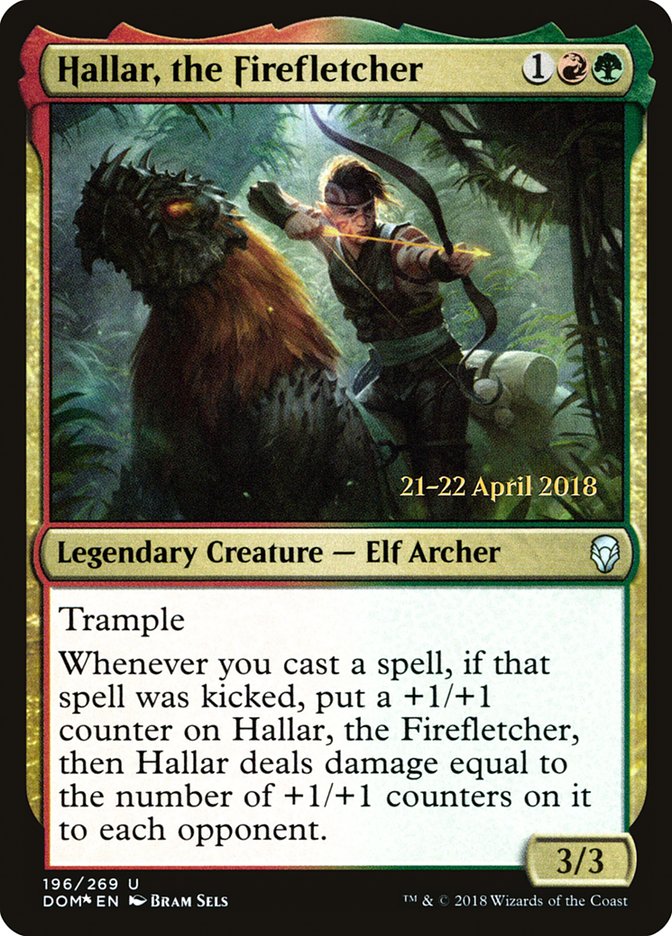 Hallar, the Firefletcher  [Dominaria Prerelease Promos] | Play N Trade Winnipeg