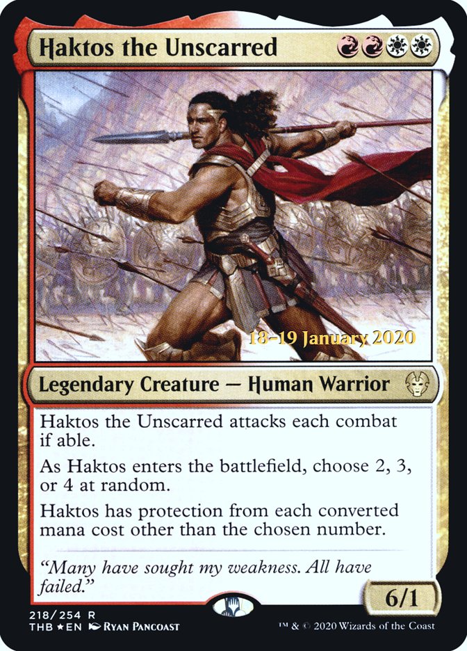 Haktos the Unscarred [Theros Beyond Death Prerelease Promos] | Play N Trade Winnipeg