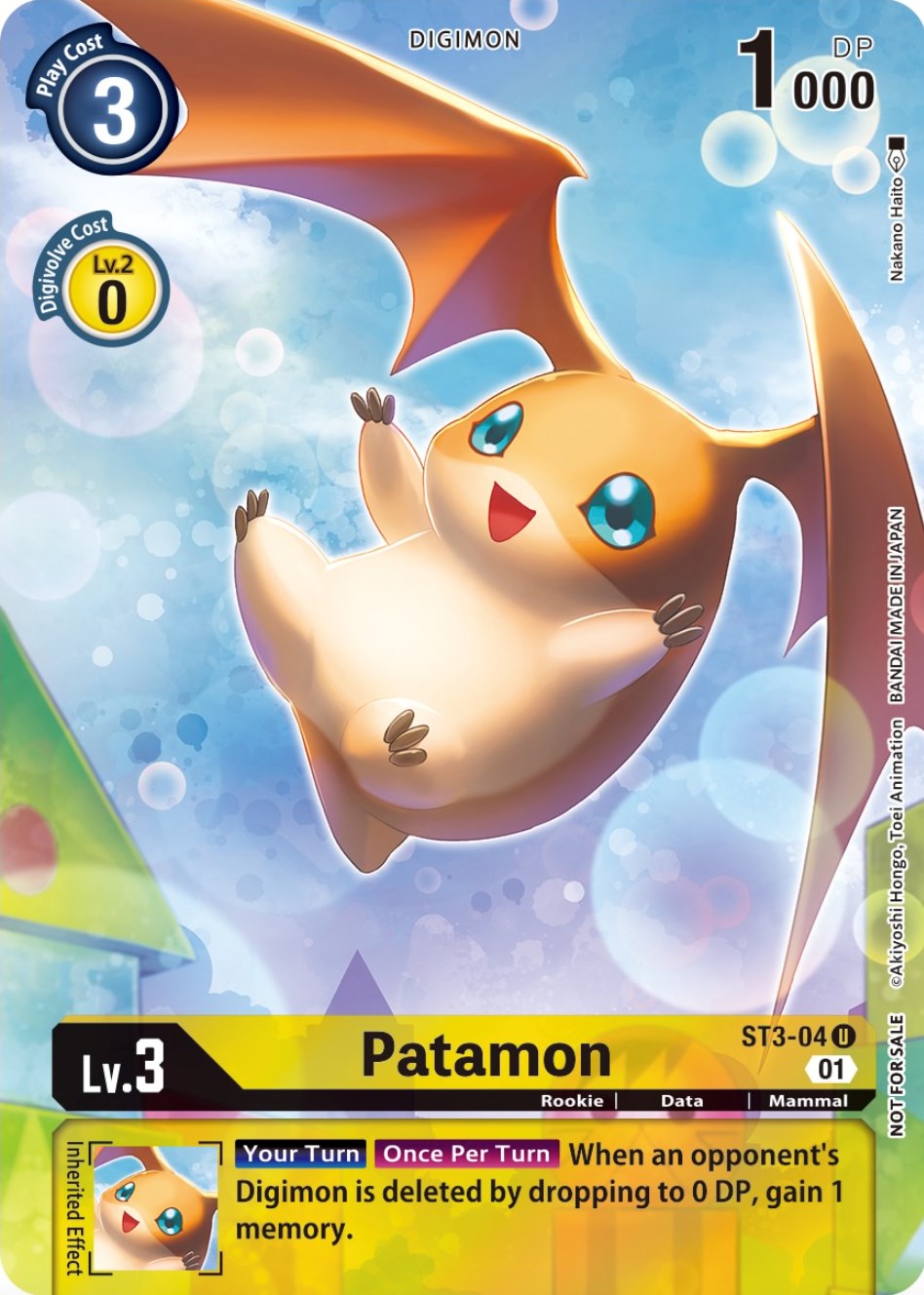 Patamon [ST3-04] (Official Tournament Pack Vol.9) [Starter Deck: Heaven's Yellow Promos] | Play N Trade Winnipeg