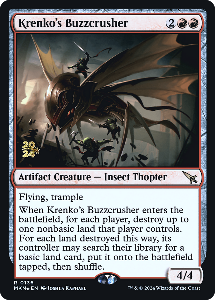 Krenko's Buzzcrusher [Murders at Karlov Manor Prerelease Promos] | Play N Trade Winnipeg