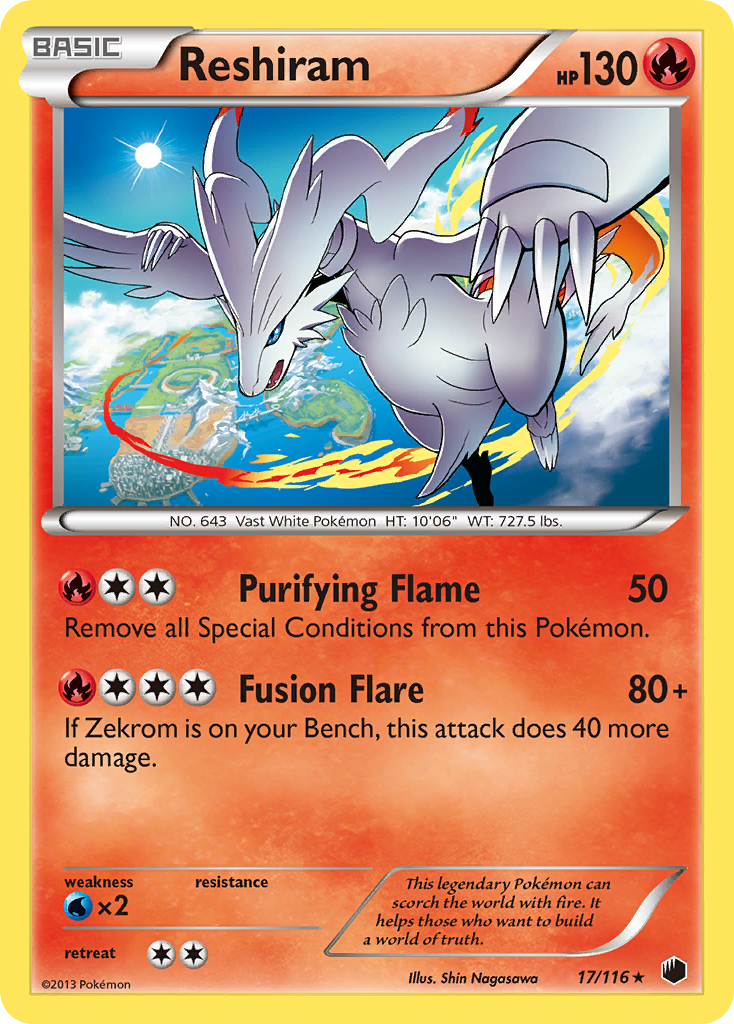 Reshiram (17/116) [Black & White: Plasma Freeze] | Play N Trade Winnipeg