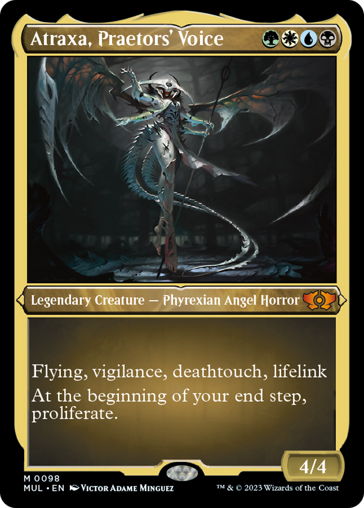 Atraxa, Praetors' Voice (Foil Etched) [Multiverse Legends] | Play N Trade Winnipeg