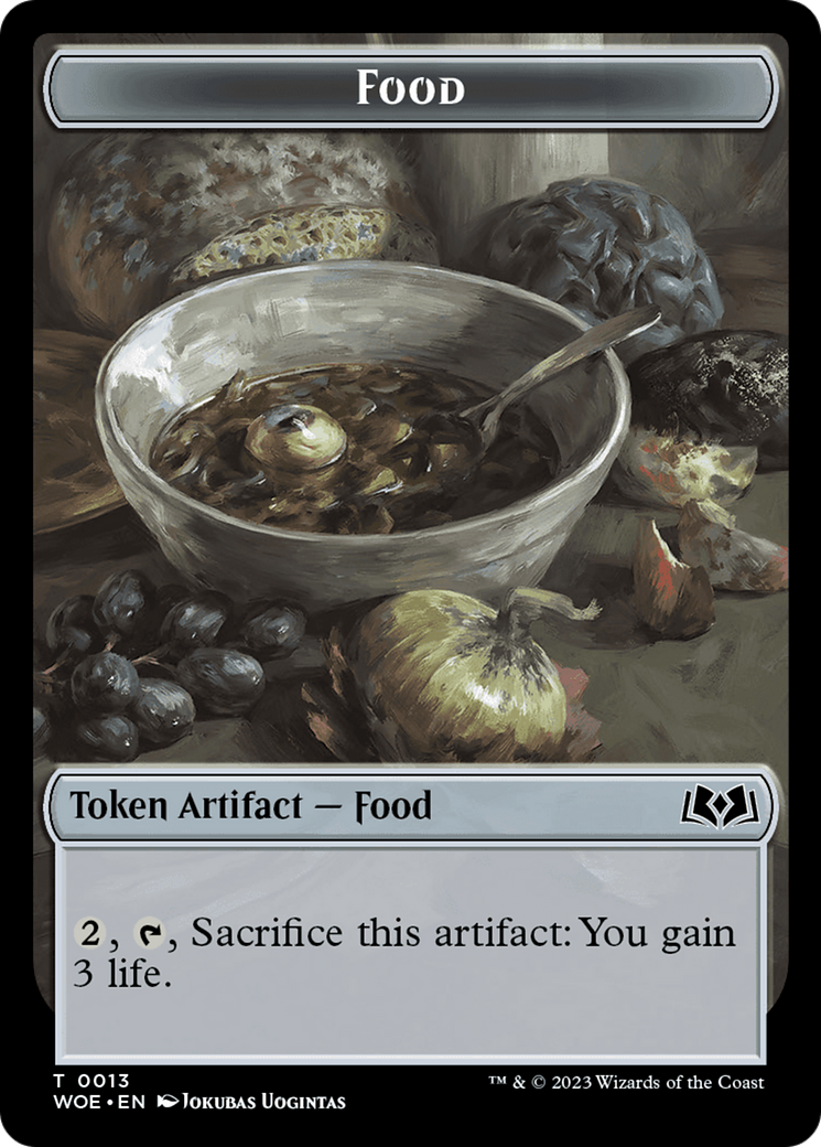 Nightmare // Food (0013) Double-Sided Token [Wilds of Eldraine Tokens] | Play N Trade Winnipeg
