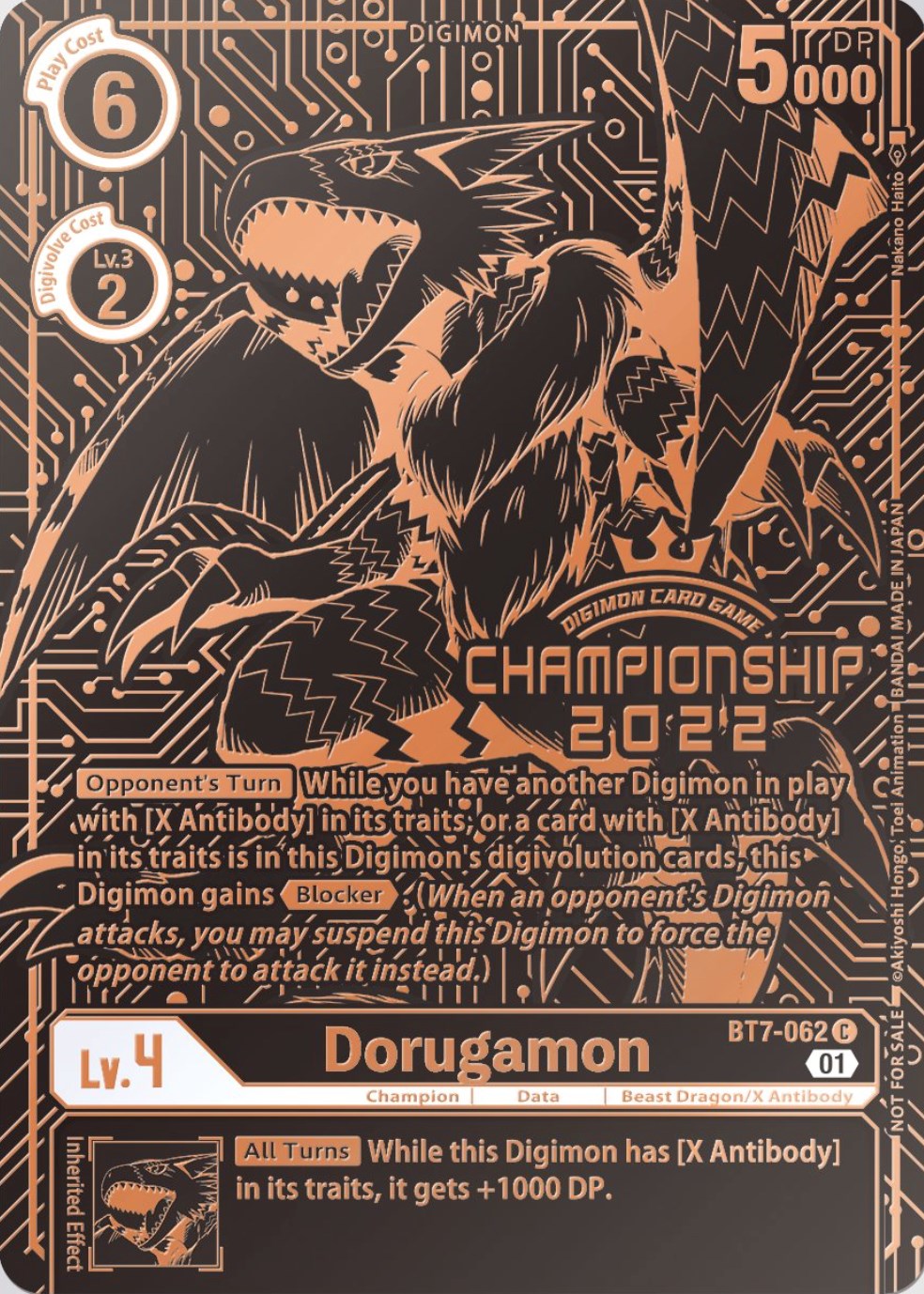 Dorugamon [BT7-062] (2022 Championship Finals 3rd Place) [Next Adventure Promos] | Play N Trade Winnipeg