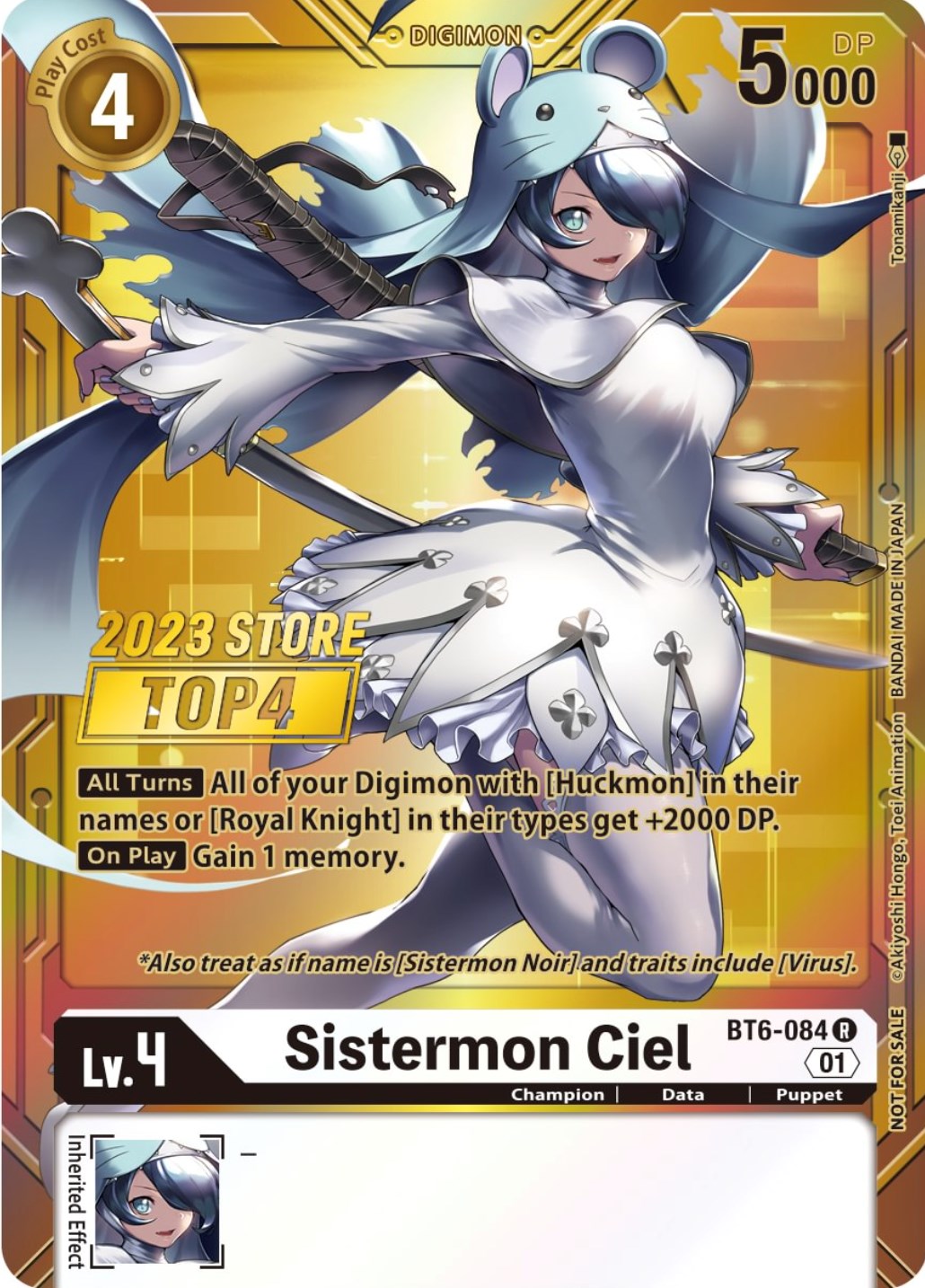 Sistermon Ciel [BT6-084] (2023 Store Top 4) [Double Diamond Promos] | Play N Trade Winnipeg