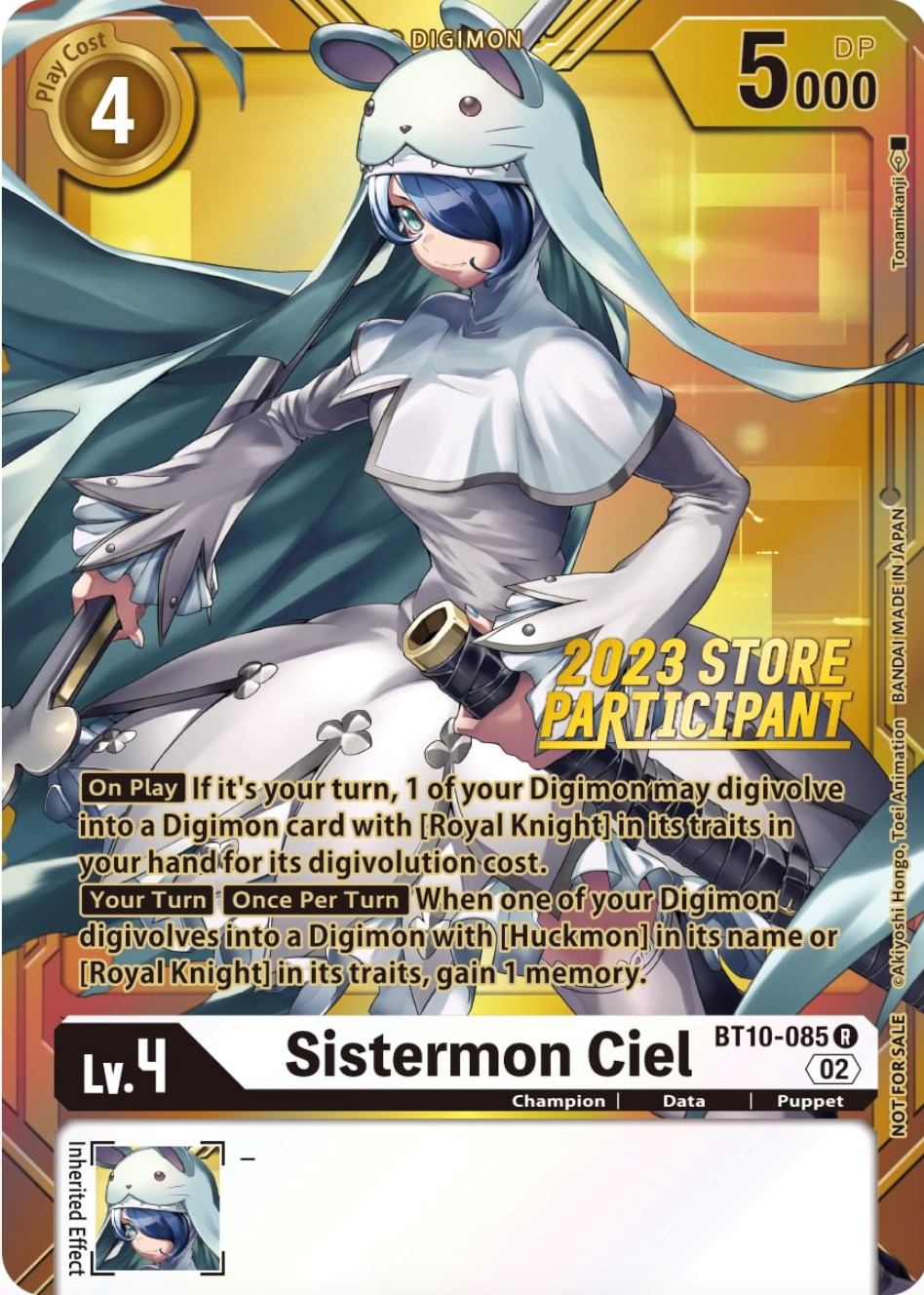 Sistermon Ciel [BT10-085] (2023 Store Participant) [Xros Encounter Promos] | Play N Trade Winnipeg