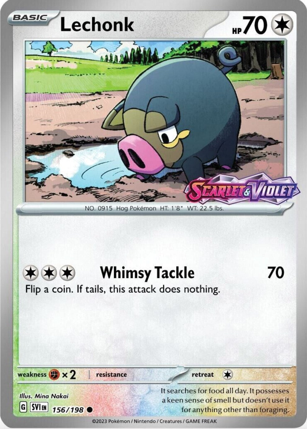 Lechonk (156/198) (Best Buy Promo) [Scarlet & Violet: Base Set] | Play N Trade Winnipeg