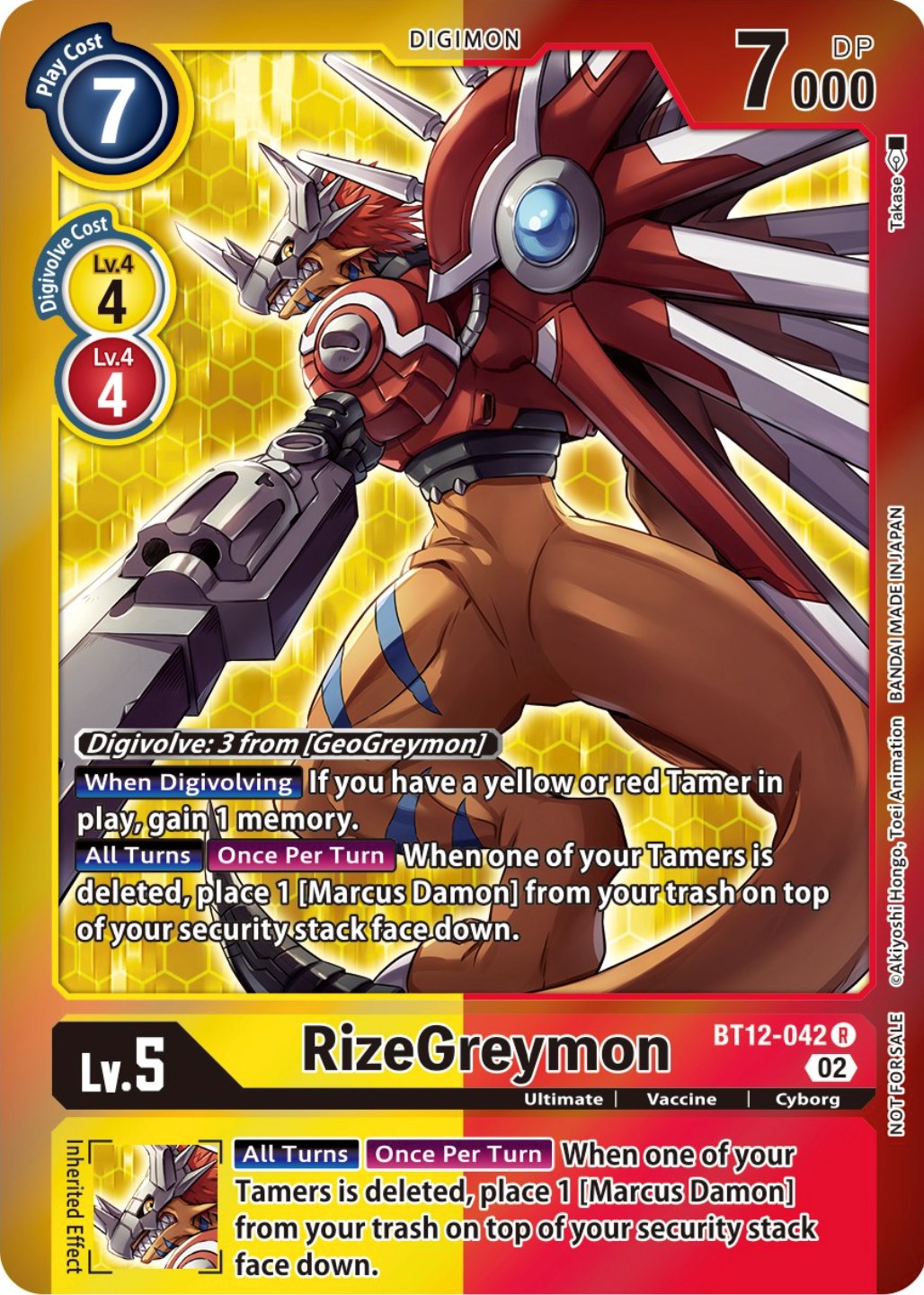 RizeGreymon [BT12-042] (Tamer Party -Special-) [Across Time Promos] | Play N Trade Winnipeg