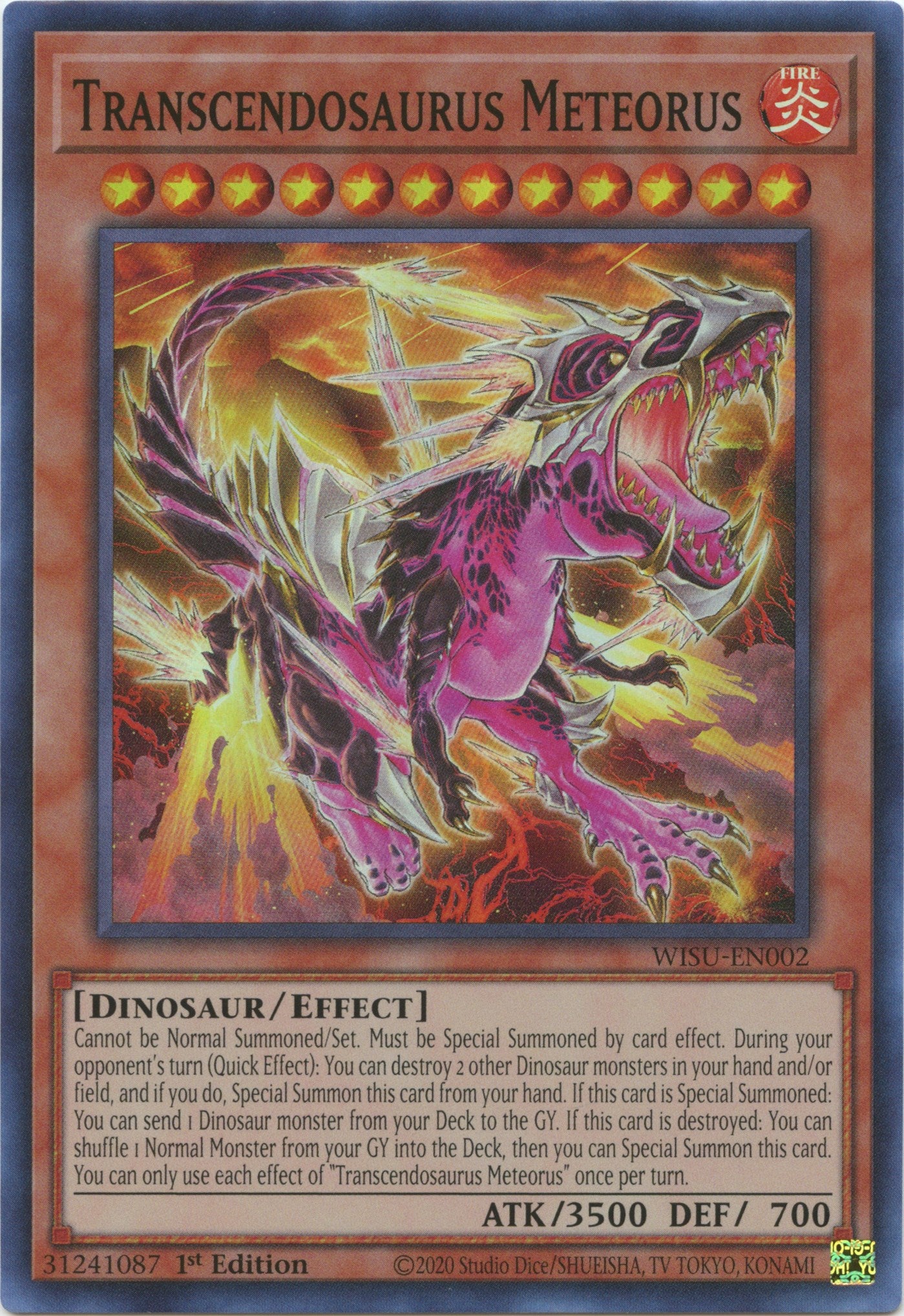 Transcendosaurus Meteorus [WISU-EN002] Super Rare | Play N Trade Winnipeg