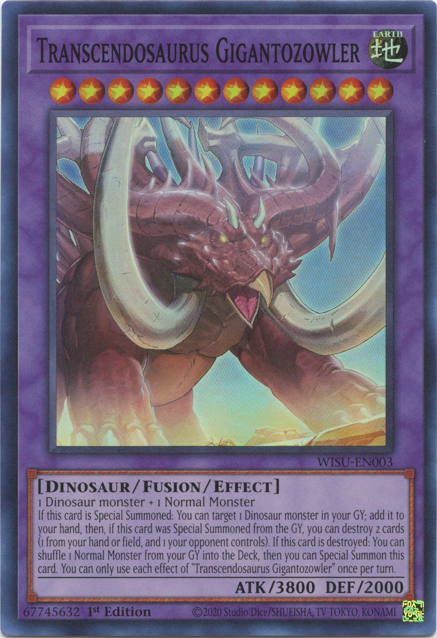 yugioh transcendosaurus deck Gigantozowler - WISU-EN003 - Super Rare Transcendosaurus DECK (TCG) | Post