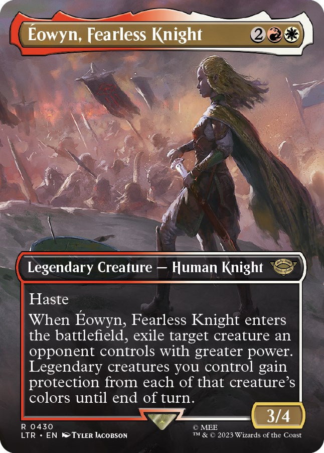 Eowyn, Fearless Knight (Borderless Alternate Art) [The Lord of the Rings: Tales of Middle-Earth] | Play N Trade Winnipeg