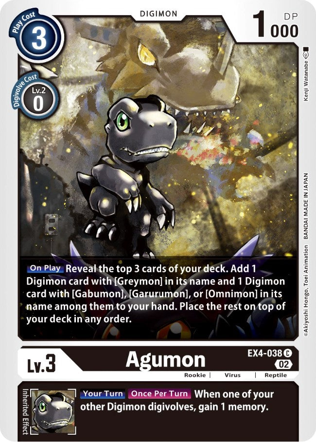 Agumon [EX4-038] [Alternative Being Booster] | Play N Trade Winnipeg