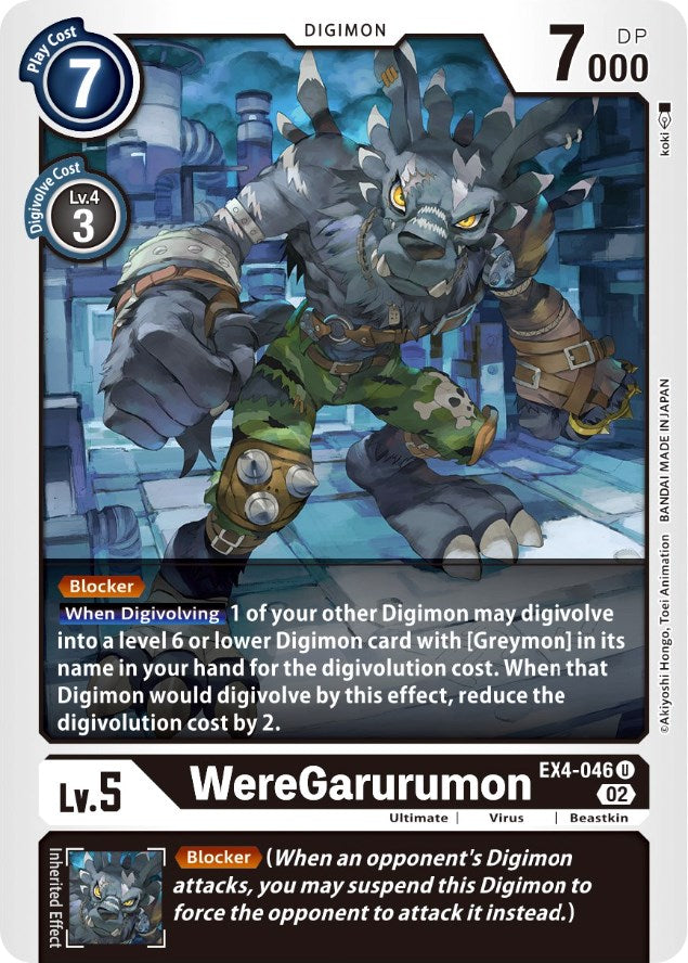 WereGarurumon [EX4-046] [Alternative Being Booster] | Play N Trade Winnipeg