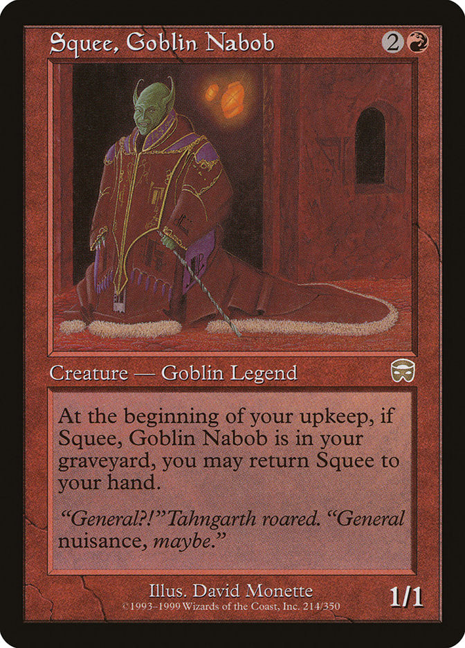 Squee, Goblin Nabob [Mercadian Masques] | Play N Trade Winnipeg