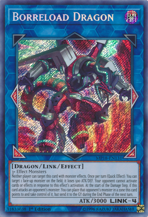 Borreload Dragon [MP18-EN131] Secret Rare | Play N Trade Winnipeg