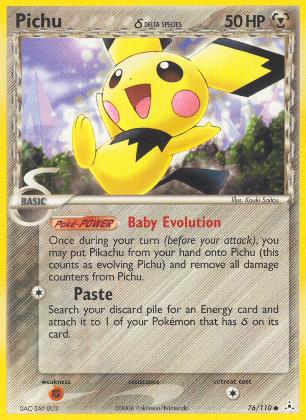 Pichu (76/110) (Delta Species) [EX: Holon Phantoms] | Play N Trade Winnipeg