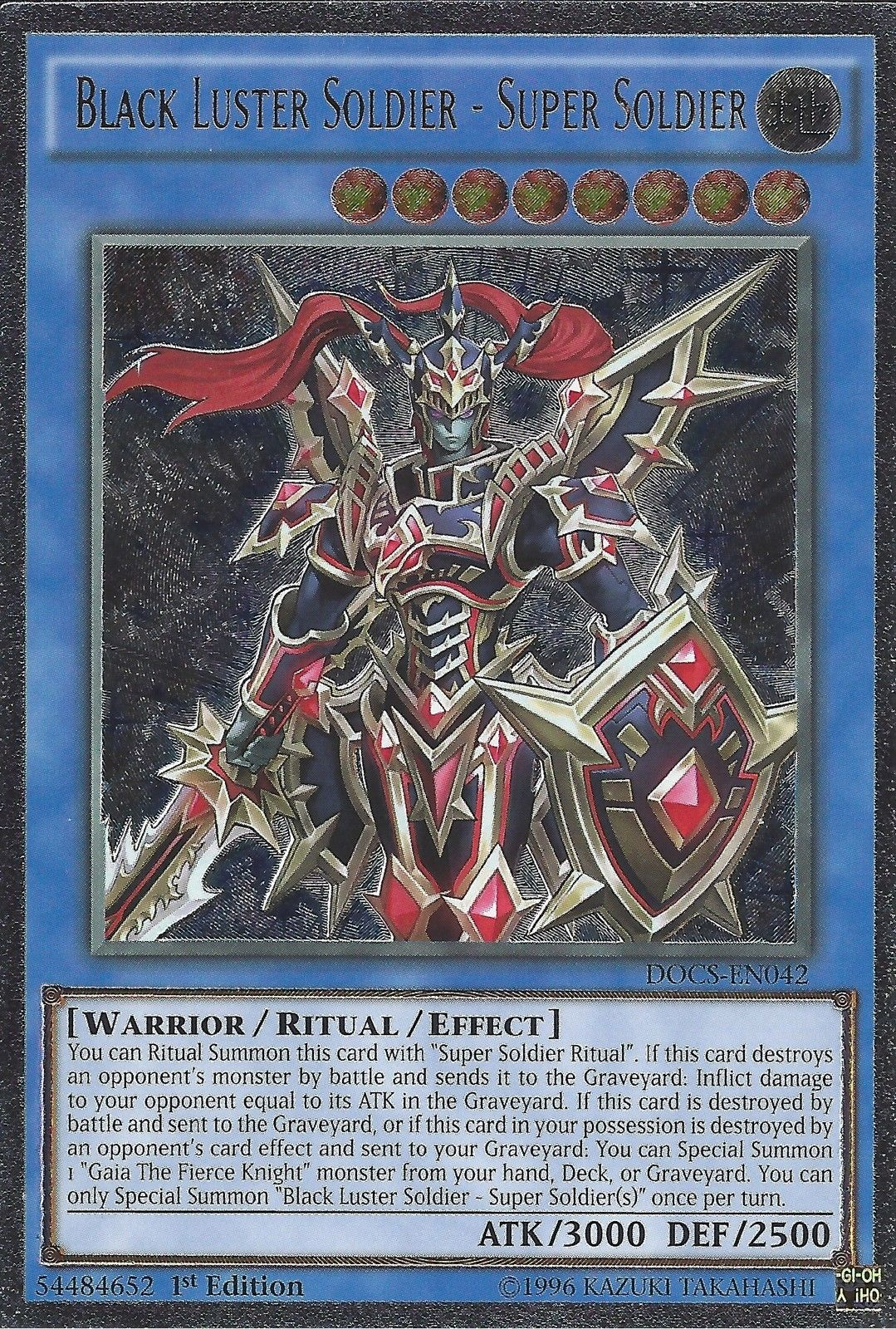 Black Luster Soldier - Super Soldier (UTR) [DOCS-EN042] Ultimate Rare | Play N Trade Winnipeg