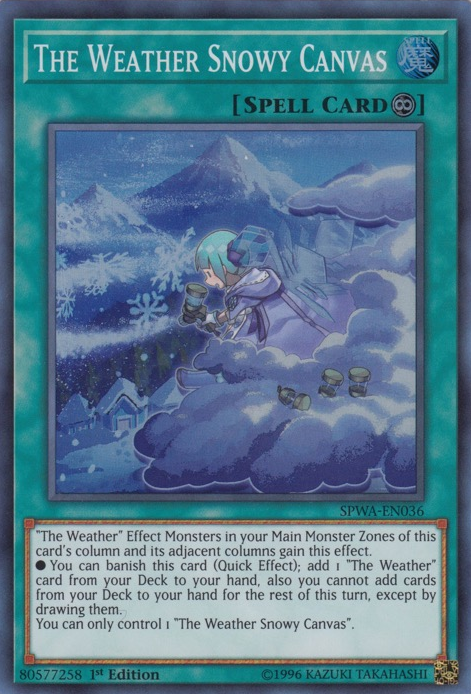 The Weather Snowy Canvas [SPWA-EN036] Super Rare | Play N Trade Winnipeg