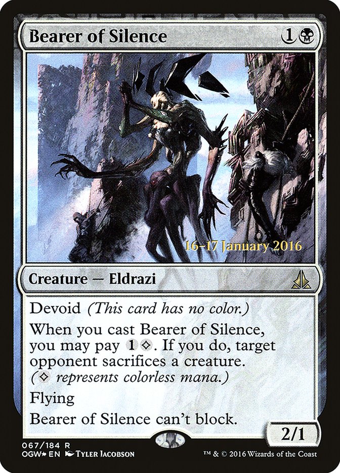 Bearer of Silence [Oath of the Gatewatch Prerelease Promos] | Play N Trade Winnipeg