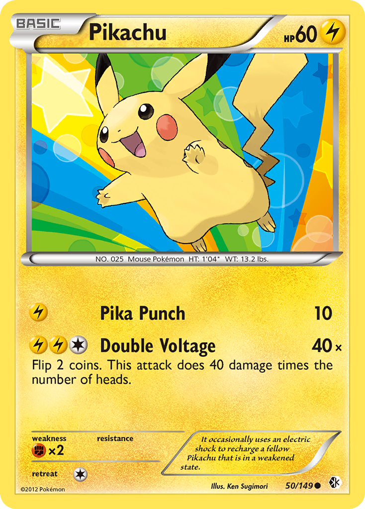 Pikachu (50/149) [Black & White: Boundaries Crossed] | Play N Trade Winnipeg