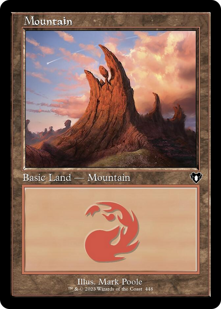 Mountain (448) (Retro) [Commander Masters] | Play N Trade Winnipeg