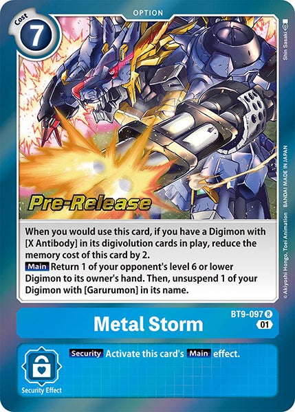 Metal Storm [BT9-097] [X Record Pre-Release Promos] | Play N Trade Winnipeg