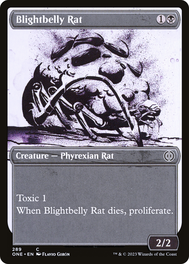 Blightbelly Rat (Showcase Ichor) [Phyrexia: All Will Be One] | Play N Trade Winnipeg