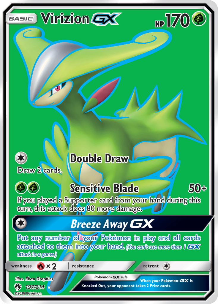 Virizion GX (197/214) [Sun & Moon: Lost Thunder] | Play N Trade Winnipeg