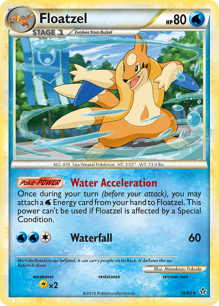 Floatzel (16/95) [HeartGold & SoulSilver: Unleashed] | Play N Trade Winnipeg