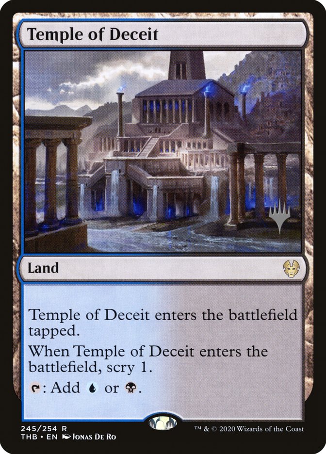 Temple of Deceit (Promo Pack) [Theros Beyond Death Promos] | Play N Trade Winnipeg