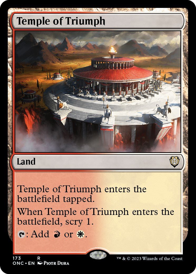 Temple of Triumph [Phyrexia: All Will Be One Commander] | Play N Trade Winnipeg