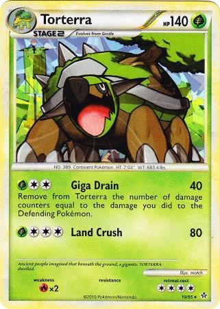 Torterra (10/95) (Cracked Ice Holo) [HeartGold & SoulSilver: Unleashed] | Play N Trade Winnipeg