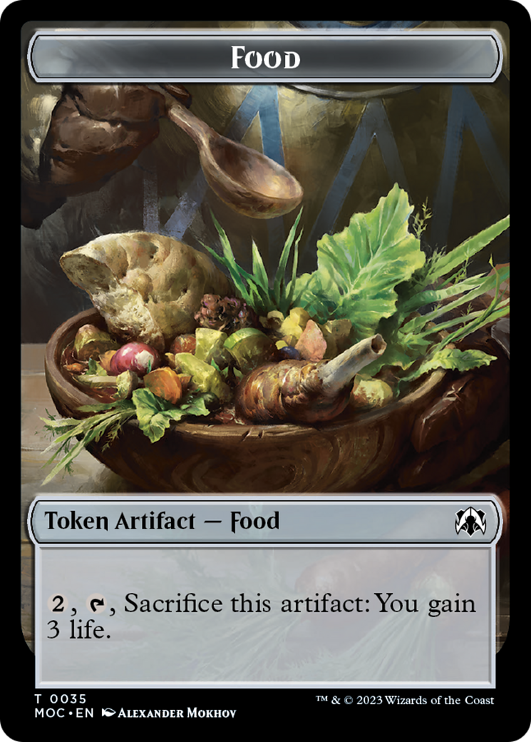 Food // Replicated Ring Double-Sided Token [March of the Machine Commander Tokens] | Play N Trade Winnipeg