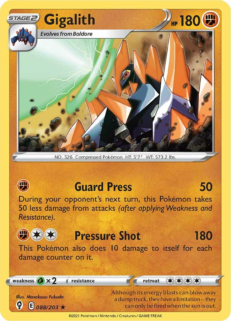 Gigalith (088/203) [Sword & Shield: Evolving Skies] | Play N Trade Winnipeg