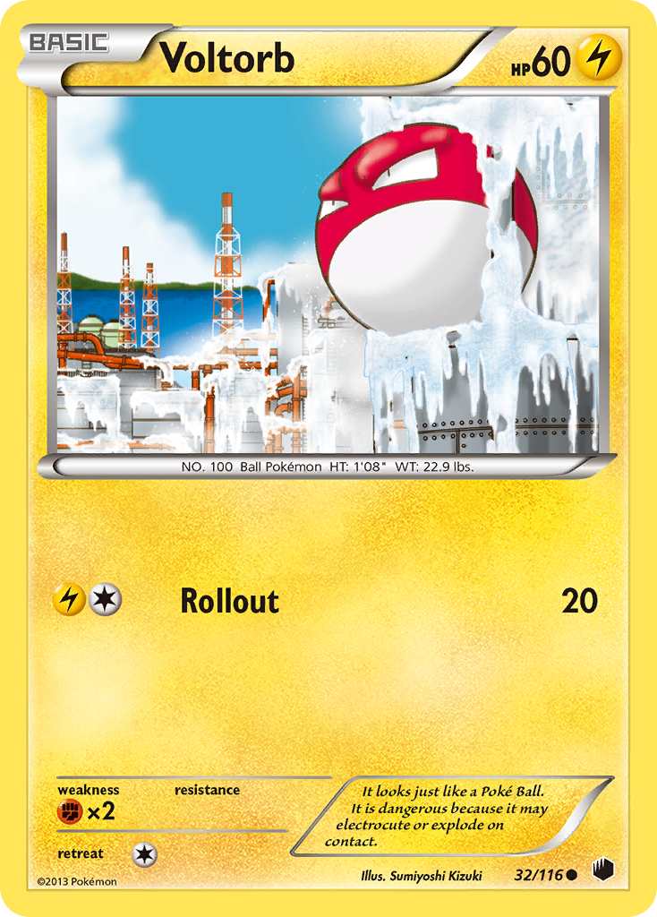 Voltorb (32/116) [Black & White: Plasma Freeze] | Play N Trade Winnipeg