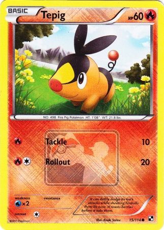 Tepig (15/114) (League Promo) [Black & White: Base Set] | Play N Trade Winnipeg