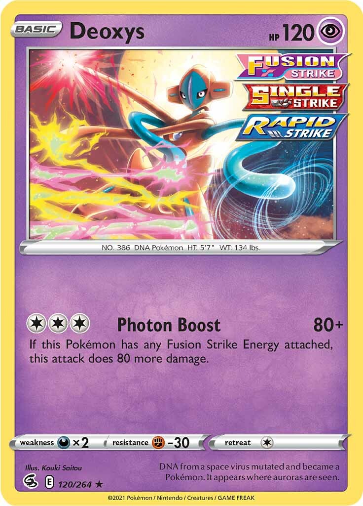 Deoxys (120/264) [Sword & Shield: Fusion Strike] | Play N Trade Winnipeg