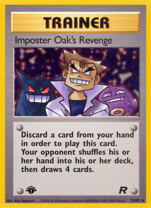 Imposter Oak's Revenge (76/82) [Team Rocket 1st Edition] | Play N Trade Winnipeg