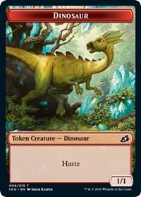 Dinosaur // Human Soldier (004) Double-sided Token [Ikoria: Lair of Behemoths Tokens] | Play N Trade Winnipeg