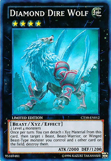 Diamond Dire Wolf [CT10-EN012] Super Rare | Play N Trade Winnipeg