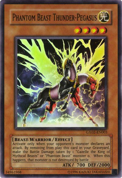 Phantom Beast Thunder-Pegasus [GX02-EN003] Super Rare | Play N Trade Winnipeg