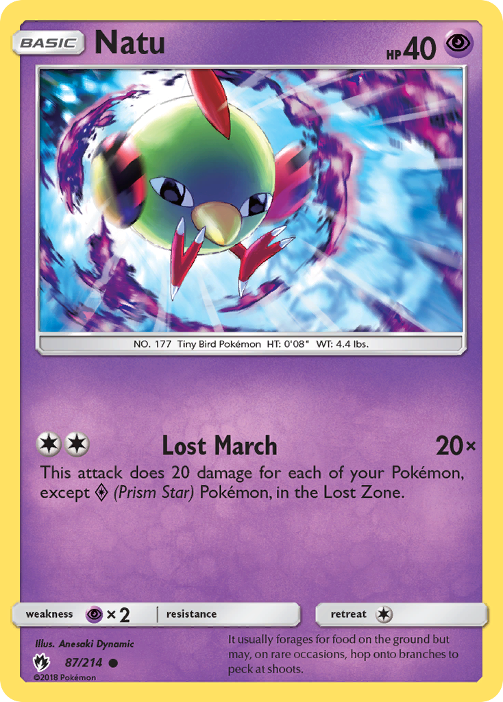 Natu (87/214) [Sun & Moon: Lost Thunder] | Play N Trade Winnipeg