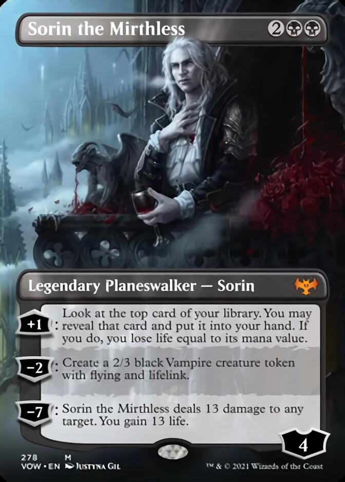 Sorin the Mirthless (Borderless) [Innistrad: Crimson Vow] | Play N Trade Winnipeg