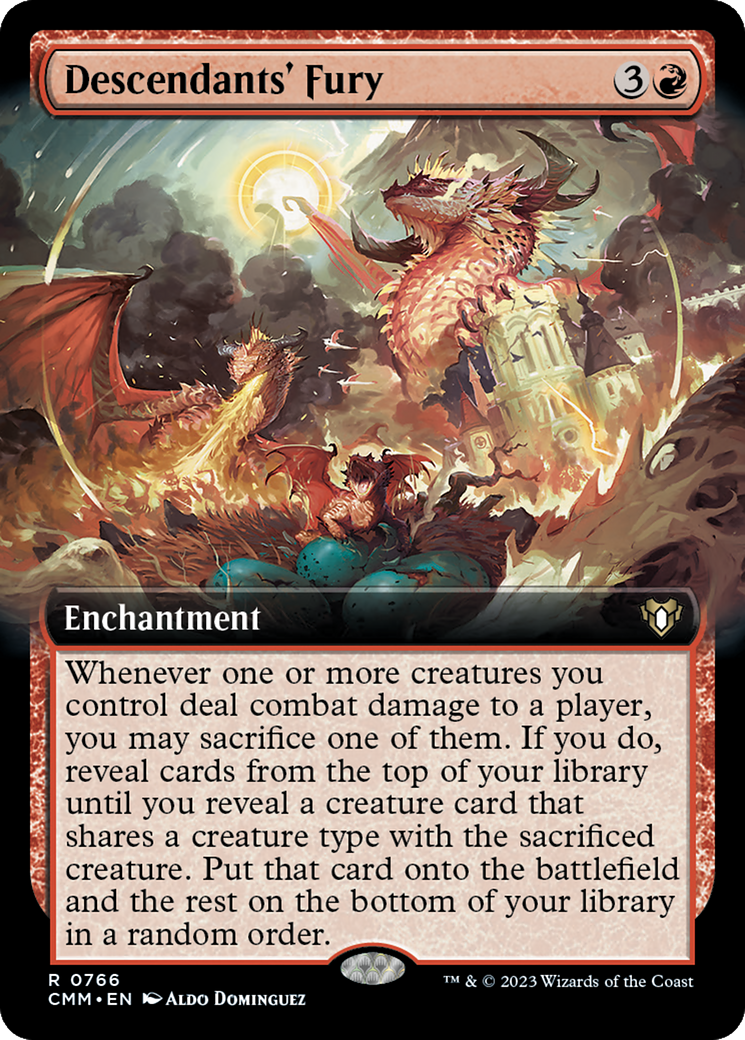Descendants' Fury (Extended Art) [Commander Masters] | Play N Trade Winnipeg