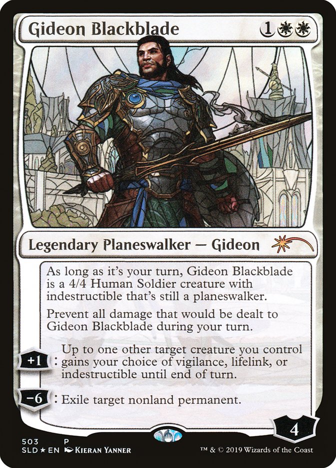 Gideon Blackblade (Stained Glass) [Secret Lair Drop Promos] | Play N Trade Winnipeg