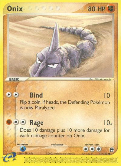 Onix (71/100) [EX: Sandstorm] | Play N Trade Winnipeg